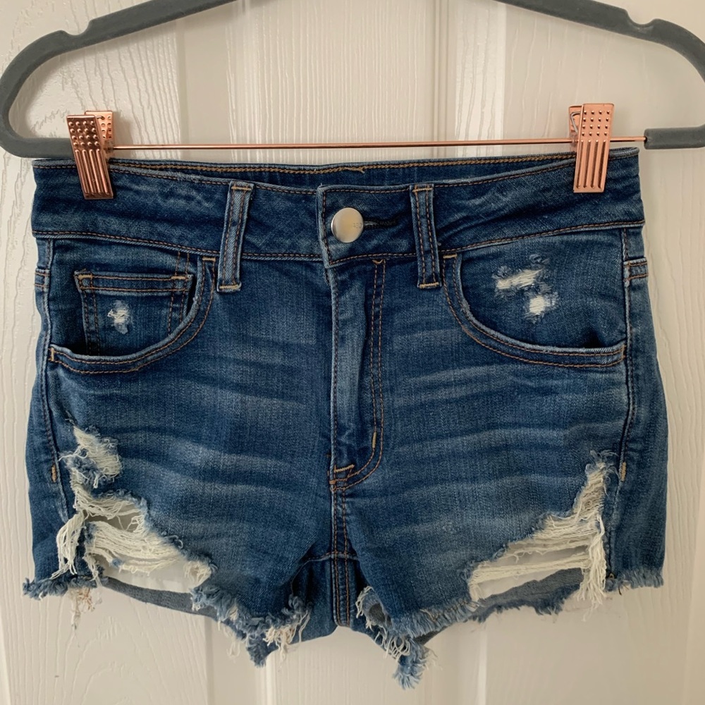 American Eagle Distressed Jean Shorts